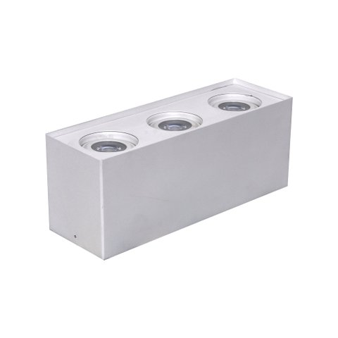 LUMINÁRIA PLAFON FLAT BOX SOBREPOR 3 LAMP E27 BRANCO - 5119/3 BR