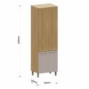 Ver imagem 3 de Paneleiro Simples 4 Portas 70cm Luciane Classic