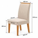 Ver imagem 4 de Conjunto Sala de Jantar 4 Lugares Retangular Tampo de MDF Inspirare