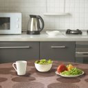 Ver imagem 1 de Toalha Mesa Metálica Plástico Impermeável Real Redonda 150