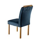 Ver imagem 2 de Par de Cadeiras Rubi em Madeira Maciça e Tecido Azul Turquesa Móveis Mix