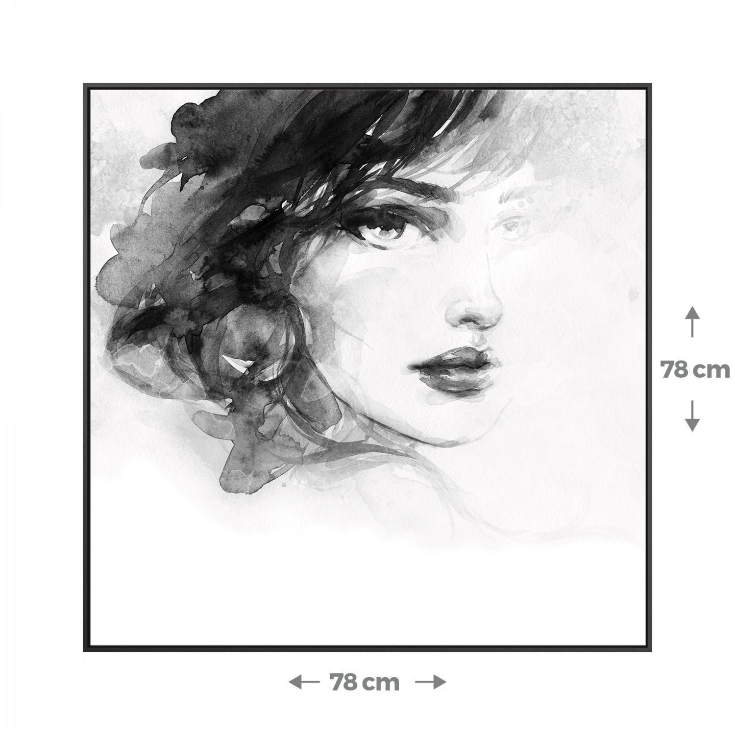 Quadro Arte com Moldura 78x78cm Belchior - 2