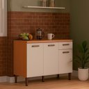 Ver imagem 4 de Tampo Balcão Cozinha Genialflex Essência 120 Cm Kit Freijó