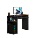 Ver imagem 3 de Mesa Gamer Pequena com Espaço para Gabinete - Preto