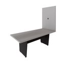 Ver imagem 3 de Mesa de Escritório 2,00m e Painel de Tv com Passa Cabos F5 Cor:cinza Sagrado com Preto