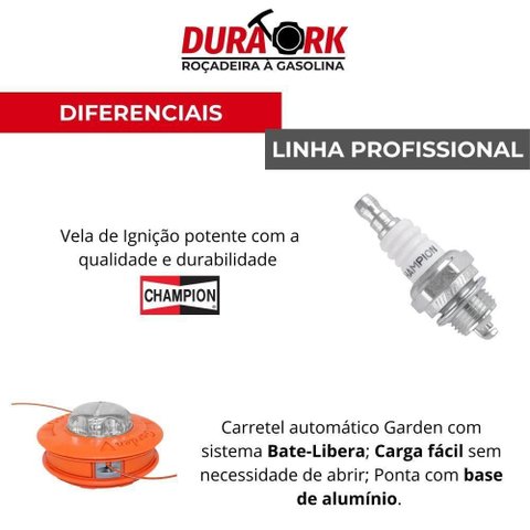 Roçadeira Lateral À Gasolina 5 em 1 DR620P56P Motor 2 Tempos 62CC 3HP Easy Start Tanque 1,2L