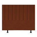 Ver imagem 2 de Cabeceira Estofada Cama Casal Queen Size 160 Cm Carolina Veludo e Frame Cor:terracota