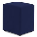 Ver imagem 1 de Puff Decorativo Sala de Estar Quadrado 36x47cm Veludo Azul Marinho - Desk Design