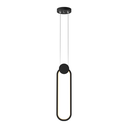 Ver imagem 1 de Lustre Pendente Orluce King Ii Led 15w Preto Bivolt 3000k Luz Amarela