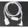 Conjunto iluminação 5 mts fio PP, Interruptor e fio - 5