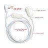 Conjunto iluminação 5 mts fio PP, Interruptor e fio - 2