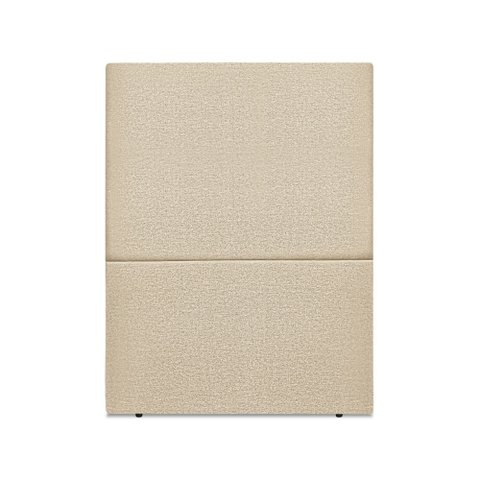 Cabeceira Estofada Solteiro Luna 90cm Linho Bege