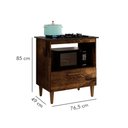 Ver imagem 5 de Kit Balcão para Cooktop Cozinha Kaiki Eliz Ypê com Fogão Cooktop 5 Bocas Ultra Chama Preto Mármore