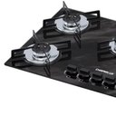 Ver imagem 4 de Kit Balcão para Cooktop Cozinha Kaiki Eliz Ypê com Fogão Cooktop 5 Bocas Ultra Chama Preto Mármore