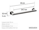 Ver imagem 3 de Toalheiro 30 cm Inox - Kromus ME0204