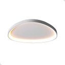 Ver imagem 1 de Luminária Lustre Plafon Led Sobrepor Seixos Moderno 3000k 28w Branco