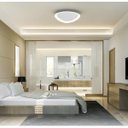 Ver imagem 5 de Luminária Lustre Plafon Led Sobrepor Seixos Moderno 3000k 28w Branco