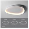 Luminária Lustre Plafon Led Sobrepor Seixos Moderno 3000k 28w Branco - 6