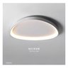 Luminária Lustre Plafon Led Sobrepor Seixos Moderno 3000k 28w Branco - 4