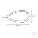 Ver imagem 3 de Luminária Lustre Plafon Led Sobrepor Seixos Moderno 3000k 28w Branco