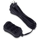 Ver imagem 2 de Extensão Elétrica 5M 3 Tomadas Adaptador Universal Cabo Bipolar Simultâneo Filtro de Linha