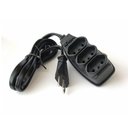 Ver imagem 4 de Extensão Elétrica 5M 3 Tomadas Adaptador Universal Cabo Bipolar Simultâneo Filtro de Linha