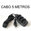 Ver imagem 6 de Extensão Elétrica 5M 3 Tomadas Adaptador Universal Cabo Bipolar Simultâneo Filtro de Linha
