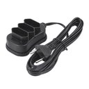 Ver imagem 1 de Extensão Elétrica 5M 3 Tomadas Adaptador Universal Cabo Bipolar Simultâneo Filtro de Linha