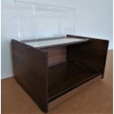 Ver imagem 2 de Porta Pão em Madeira 32cm Tampa em Acrílico com Bandeja