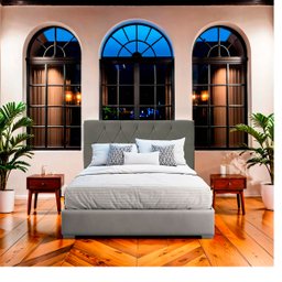 Cabeceira Casal Queen de Cama Box Estofada Eliana 160 Cm Veludo - 3