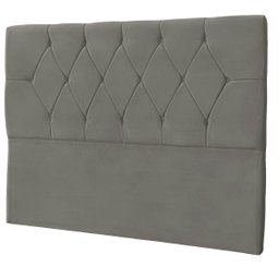 Cabeceira Casal Queen de Cama Box Estofada Eliana 160 Cm Veludo - 4