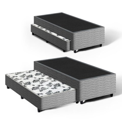 Bicama Box com Auxiliar de Molas Unique Solteiro 88cm