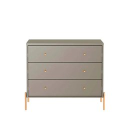Cômoda 3 Gavetas Jasper Cinza 94cm - 3