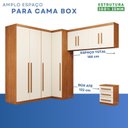 Ver imagem 5 de Guarda-Roupa Modulado 5 Peças 8 Portas 3 Gavetas Texas Marrom/Cinamomo/Off White Arenas