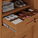 Ver imagem 5 de Comoda 5 Gavetas 1 Porta 2 Nichos Imperio 116x172 cm Cinamomo Zanz