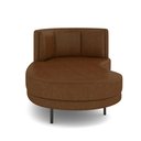 Ver mais imagens de Sofá Chaise Lado Esquerdo Downey Sala de Estar Pu Marrom G15 - Gran Belo