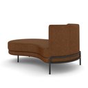 Ver imagem 7 de Sofá Chaise Lado Esquerdo Downey Sala de Estar Pu Marrom G15 - Gran Belo