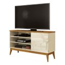 Ver imagem 1 de Rack Tv 42 Mdp Madeira Edn Móveis Modelo Vinci 116cm:off White Cedro