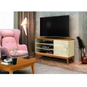 Ver imagem 2 de Rack Tv 42 Mdp Madeira Edn Móveis Modelo Vinci 116cm:off White Cedro