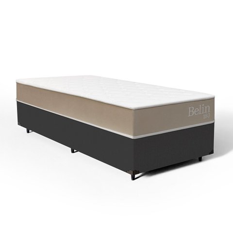 Cama Box com Colchão de Espuma D33 Double Face Belin Solteiro 88cm