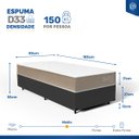 Ver imagem 3 de Cama Box com Colchão de Espuma D33 Double Face Belin Solteiro 88 Cm