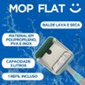 Mop Flat Lava e Seca com Balde de Cozinha Banheiro Rodo Esfregão Limpa Chão - 4