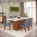 Ver imagem 1 de Conjunto de Mesa Dulce Dj 1,80x0,90 com 6 Cadeiras Zoe
