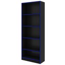 Ver imagem 7 de Conjunto Mesa e Armário para Escritório Home Office Gamer Cool MDP Preto/Azul - Gran Belo