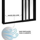 Ver imagem 4 de Janela de Alumínio de Correr 3 Folhas Móveis 100x200cm Lucasa Eccellente