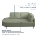 Ver imagem 5 de Sofá Living Orgânico 2 Lugares Bouclé Verde Norten 165cm