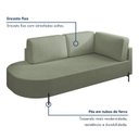 Ver mais imagens de Sofá Living Orgânico 2 Lugares 165cm Base de Ferro Braço Direito Norten