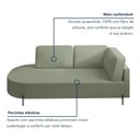 Ver imagem 5 de Sofá Living Orgânico 2 Lugares 165cm Base de Ferro Braço Direito Norten