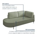 Ver imagem 4 de Sofá Living Orgânico 2 Lugares Bouclé Verde Norten 165cm