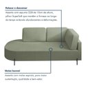 Ver imagem 7 de Sofá Living Orgânico 2 Lugares Bouclé Verde Norten 165cm